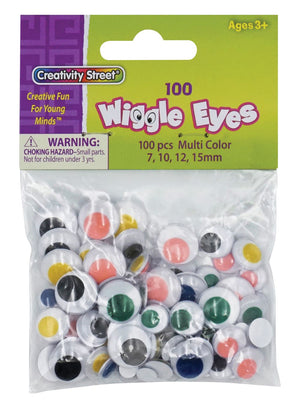 Creativity Street® Wiggle Eyes, Assorted Colors and Sizes, 100-piece Bag (Pacon)