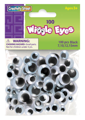 Creativity Street® Wiggle Eyes, Assorted Sizes, 100-piece Bag (Pacon)