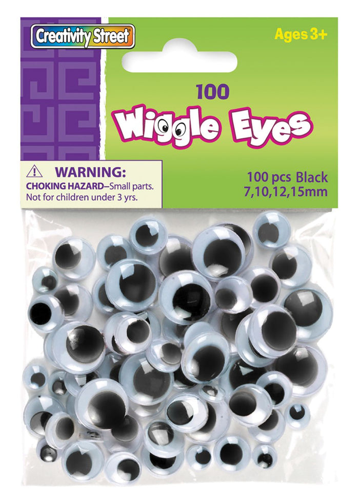Creativity Street® Wiggle Eyes, Assorted Sizes, 100-piece Bag (Pacon)