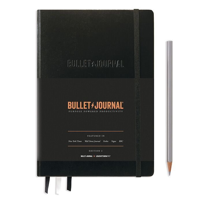 Bullet Journal Edition 2, Medium A5, Dotted Pages, Black Cover (Leuchtturm 1917)
