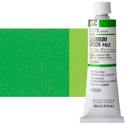 Cadmium Green Pale H281D (Holbein Oil)