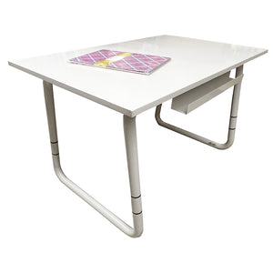 White Drawing/Drafting Table with Gray Base (Jack Richeson)