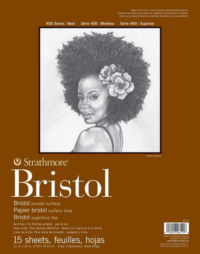 Bristol Smooth Pad, 400 Series, Various Sizes (Strathmore)