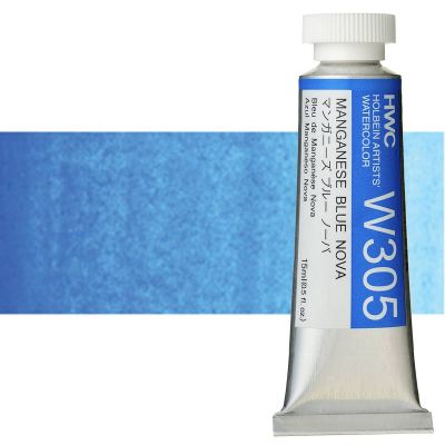 Manganese Blue Nova W305B (Holbein Watercolor)