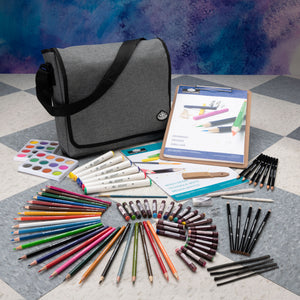 Essentials™ Sketch and Draw Artist Satchel Set, 165 Piece (Royal & Langnickel)