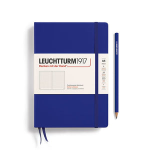 Notebook, Dotted Pages, Medium A5, Ink Hardcover (Leuchtturm 1917)