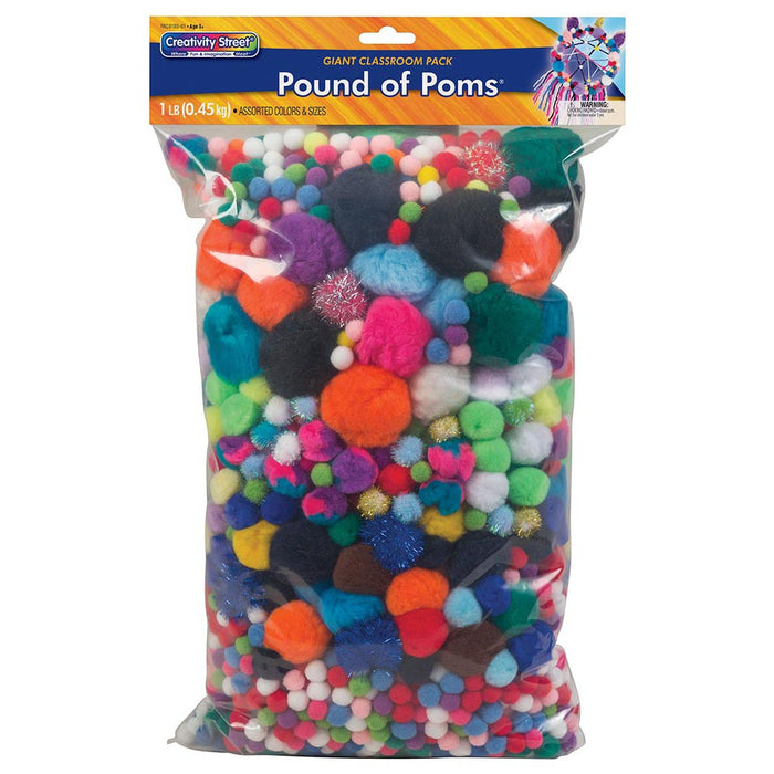 Creativity Street® Pound of Poms, 1 Pound Bag (Pacon)