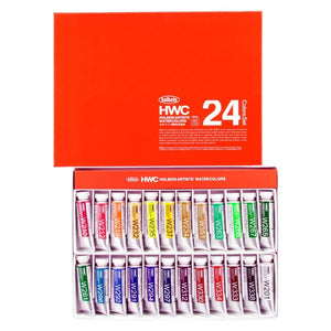 Watercolor Assorted Colors Set of 24 (Holbein Watercolor)