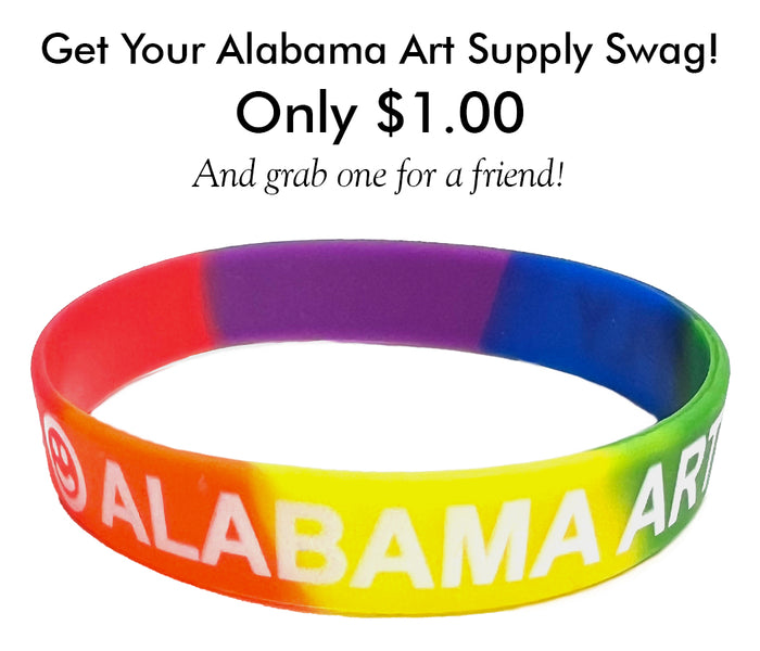Alabama Art Supply Silicon Wristband