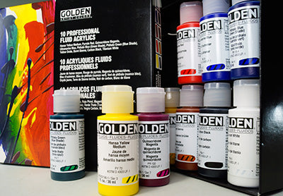 Principal Professional Fluid Acrylic Set of 10 (Golden Fluid Acrylic)