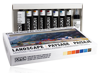 OPEN Acrylic Landscape Set (Golden)