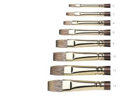 Winsor & Newton Galeria Brush, Long Handle, Bright, 4