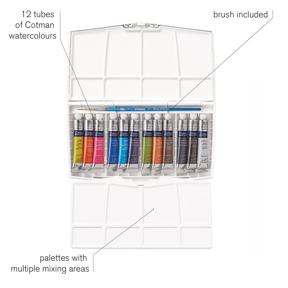 Cotman Watercolour 12 Tube Collection