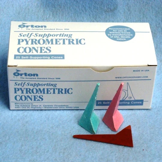 Pyrometric Cones- Self-Supporting (Orton Ceramics)