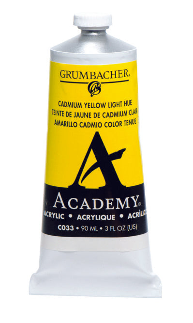 CADMIUM YELLOW LIGHT HUE C033 (Grumbacher Academy Acrylic) – Alabama Art  Supply