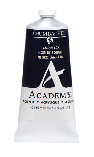 LAMP BLACK C116 (Grumbacher Academy Acrylic)