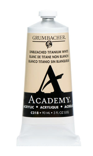 UNBLEACHED TITANIUM WHITE C218 (Grumbacher Academy Acrylic)