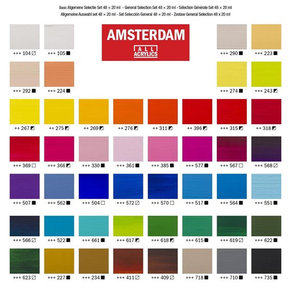 Amsterdam Standard Acrylics 20ml - Burnt Umber