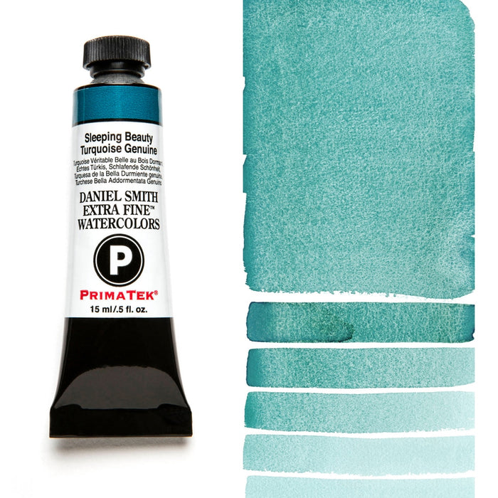 Sleeping Beauty Turquoise Genuine (Daniel Smith Extra Fine, PrimaTek Watercolor)