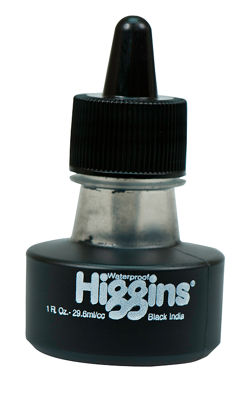 Higgins® Black India Ink, Waterproof (Chartpak) – Alabama Art Supply