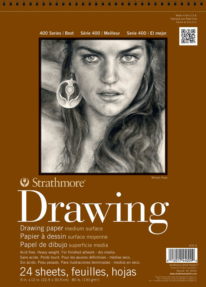 Strathmore 400 Series 9x12 Drawing Pad, 24 Sheets