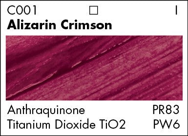 ALIZARIN CRIMSON C001 (Grumbacher Academy Acrylic)