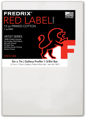 5"x7" ARTIST SERIES RED LABEL Gallery Profile (FREDRIX)
