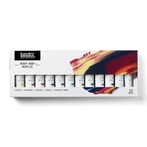 Classics Professional Heavy Body Acrylic Set, 12X59ml (Liquitex Heavy Body)