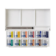 Cotman Watercolours Sketchers' Pocket Box, 12 Half Pans (Winsor & Newton)