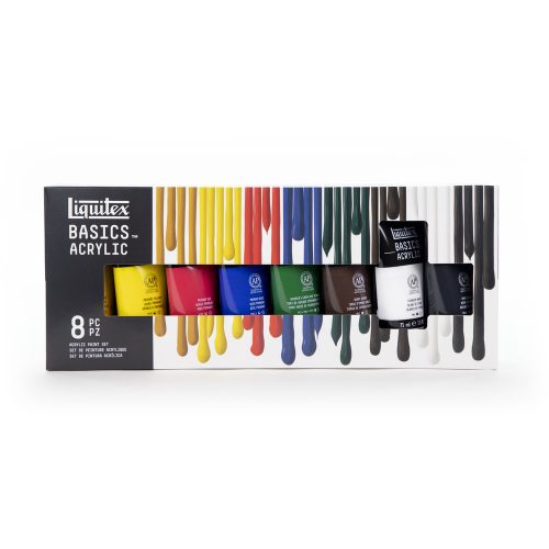 Basics Acrylics Set, 8x75ml (Liquitex Basics)