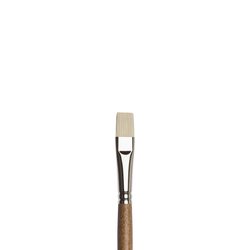 Artists' Oil Synthetic Hog Brush - Artists' Oil Synthetic Hog Brush, Filbert,  Long Handle, Size 16