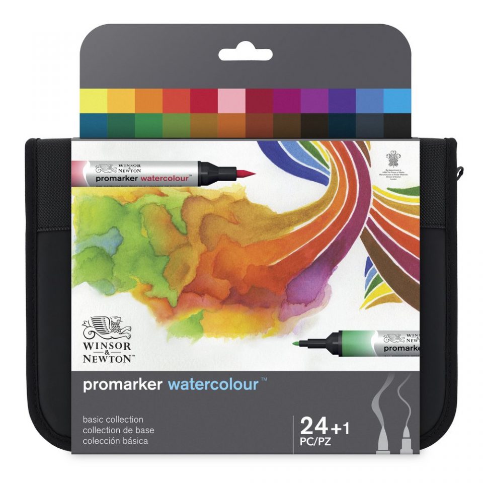 Cotman Watercolour Travel Set (24 Half Pans) (Winsor & Newton