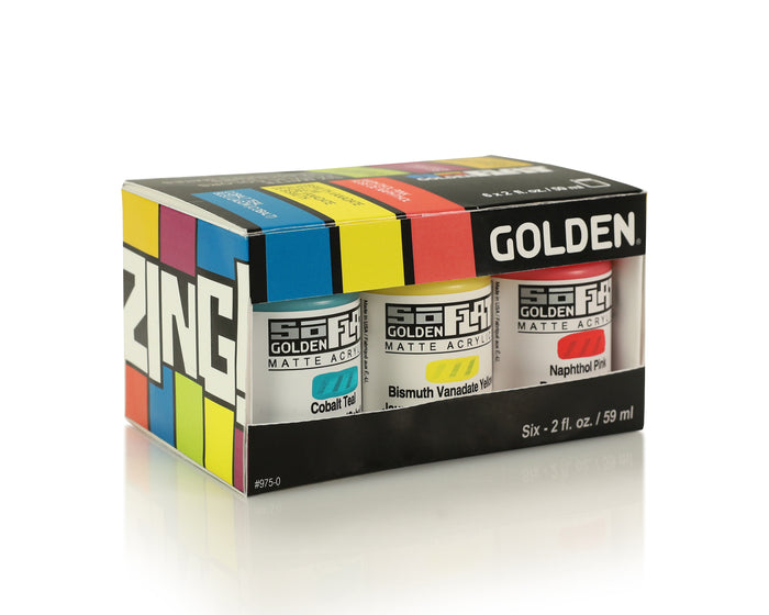 SoFlat Zing Set of 6 (Golden Acrylics)