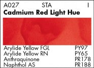 CADMIUM RED LIGHT HUE A027 (Grumbacher Academy Watercolor)