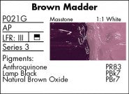 BROWN MADDER P021G (Grumbacher Pre-Tested Professional Oil)