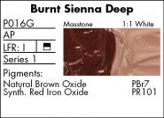 BURNT SIENNA DEEP P016G (Grumbacher Pre-Tested Professional Oil)