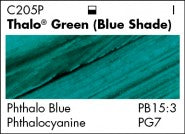 THALO GREEN (BLUE SHADE) C205 (Grumbacher Academy Acrylic)