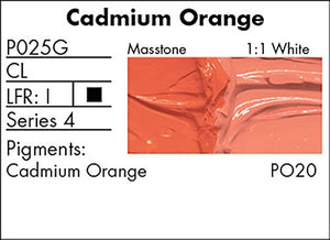 CADMIUM ORANGE P025G (Grumbacher Pre-Tested Professional Oil)