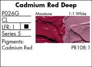 CADMIUM RED DEEP P026G (Grumbacher Pre-Tested Professional Oil)