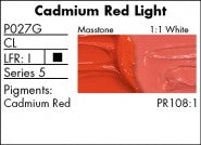 CADMIUM RED LIGHT P027G (Grumbacher Pre-Tested Professional Oil)