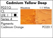 CADMIUM YELLOW DEEP P031G (Grumbacher Pre-Tested Professional Oil)
