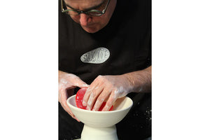 Polymer Rib Small Bowl, Red, Very Soft (Mudtools)