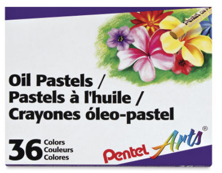 Pentel Arts Oil Pastels, Variety Of Colors Art Supplies 50 Color Set  (PHN-50)