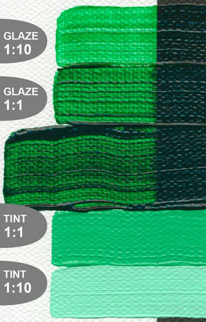 Phthalo Green (Yellow Shade) (Golden Acrylic Heavy Body)
