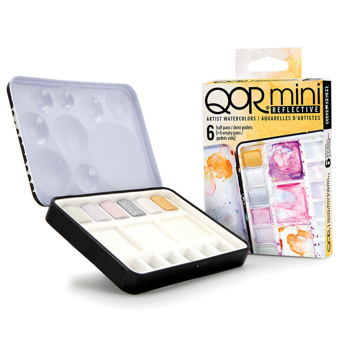 QoR® Watercolor Half Pan Set Reflective (Golden)