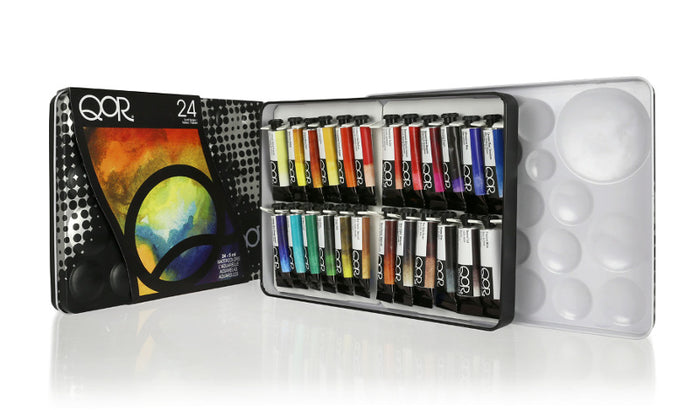 QoR® Watercolor 24 Color Set (Golden QoR Watercolors)