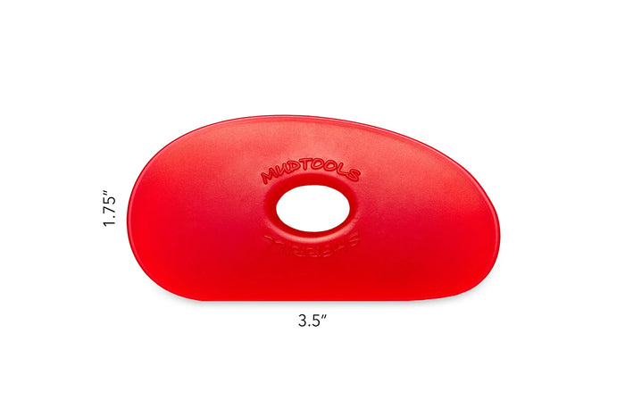 Polymer Rib - Shape 1 Red, Very Soft (Mudtools)