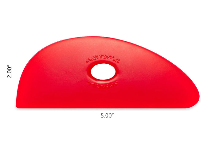 Polymer Rib - Shape 3 Red, Very Soft (Mudtools)