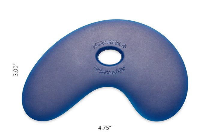 Small Bowl Polymer Rib Blue, Firm (Mudtools)
