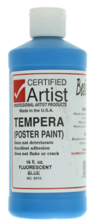 Flourescent Blue BesTemp Tempera Poster Paint (Certified Artist)